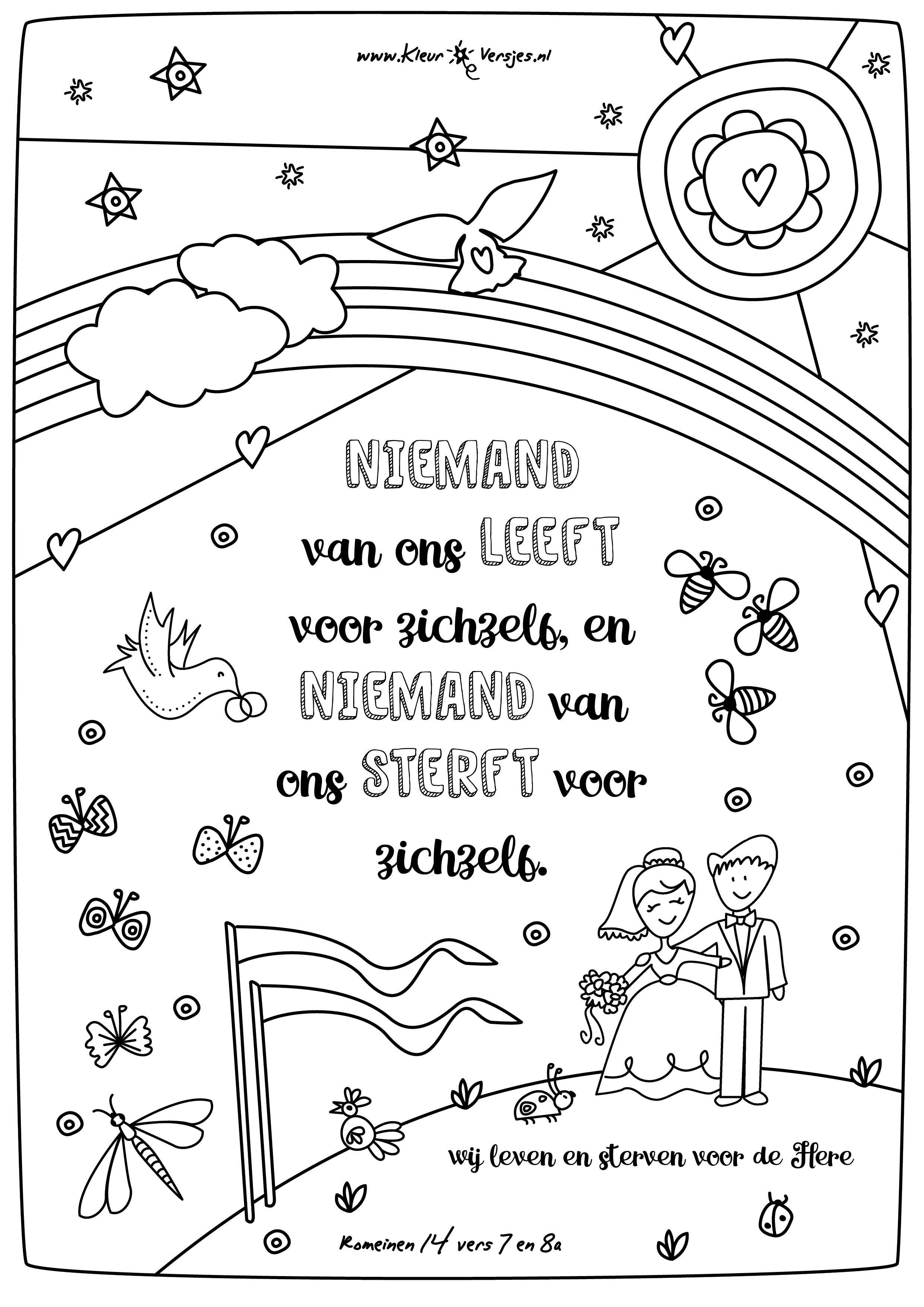 Gemoedsrust weer Duplicaat Christelijke kleurplaten • kleurversjes.nl